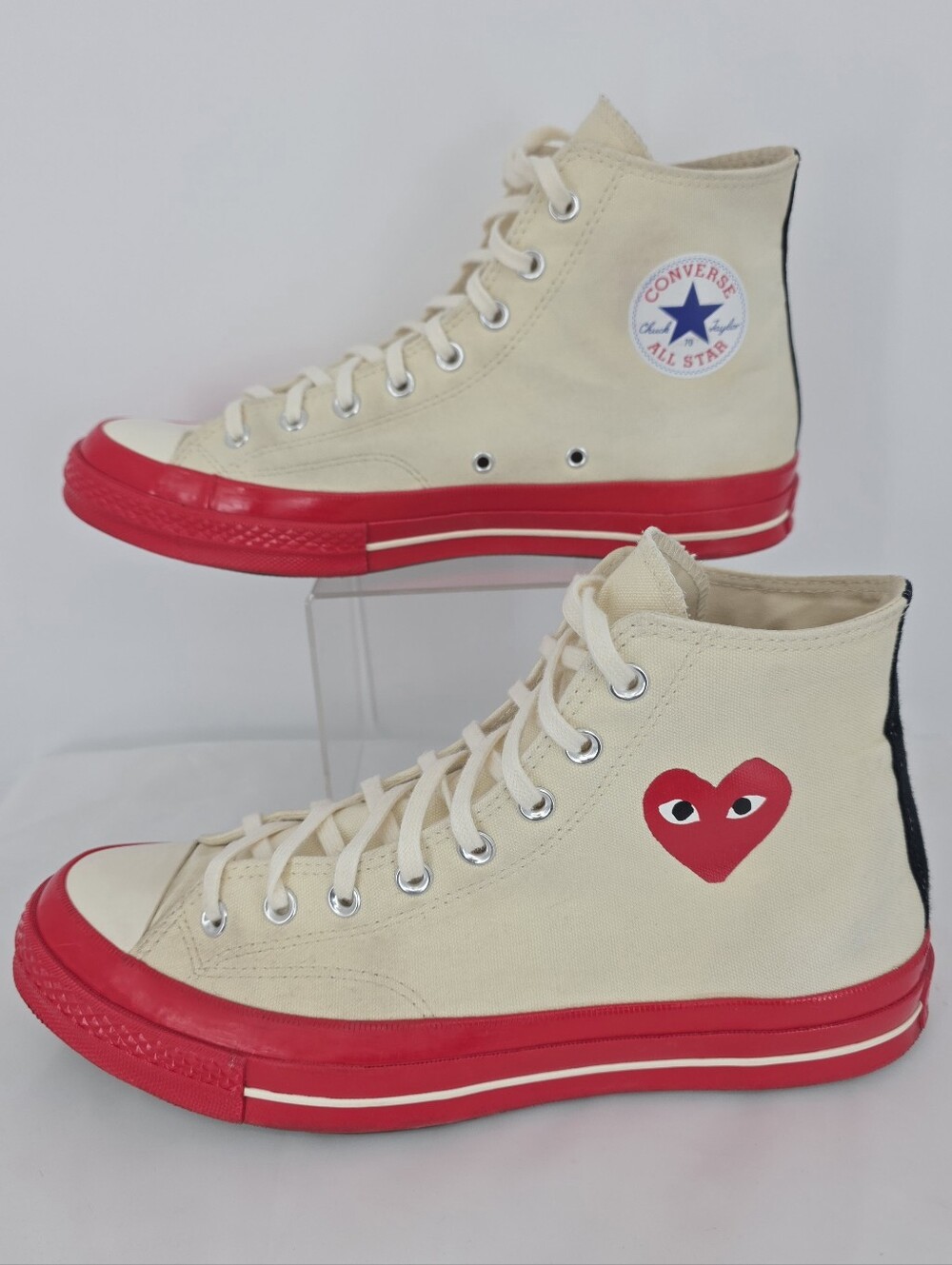 CDG PLAY x Converse Chuck 70 High Mens 11 Womens 13 Pristine Red A01794C